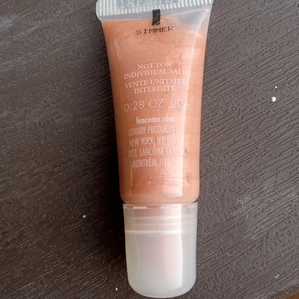 Lancôme Juicy Tubes Smoothie Simmer Nude Sparkle Plump Shine Lip Gloss .28oz - Picture 10 of 15